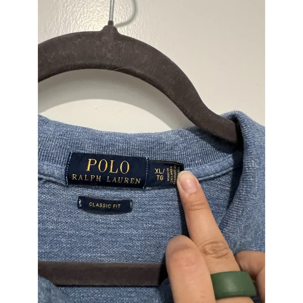 ✨ Polo Ralph Lauren Men's Classic Fit Blue Short Sleeve Polo SIZE XL‎